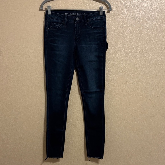 Articles Of Society Denim - Articles Of Society Dark Wash Skinny Jeans Sz 25
